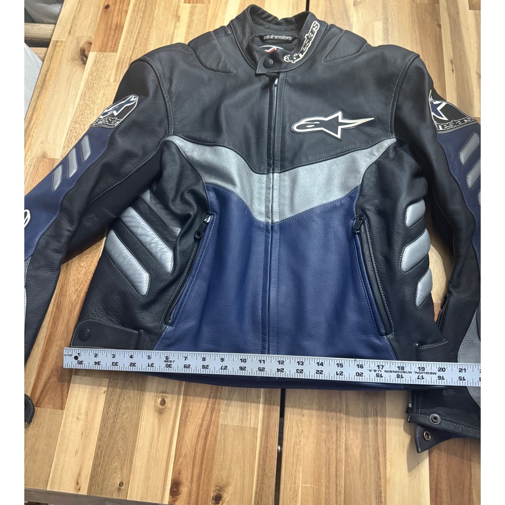Vintage Y2K Alpinestars Motorcycle Jacket Size USA 44 - Picture 3 of 7